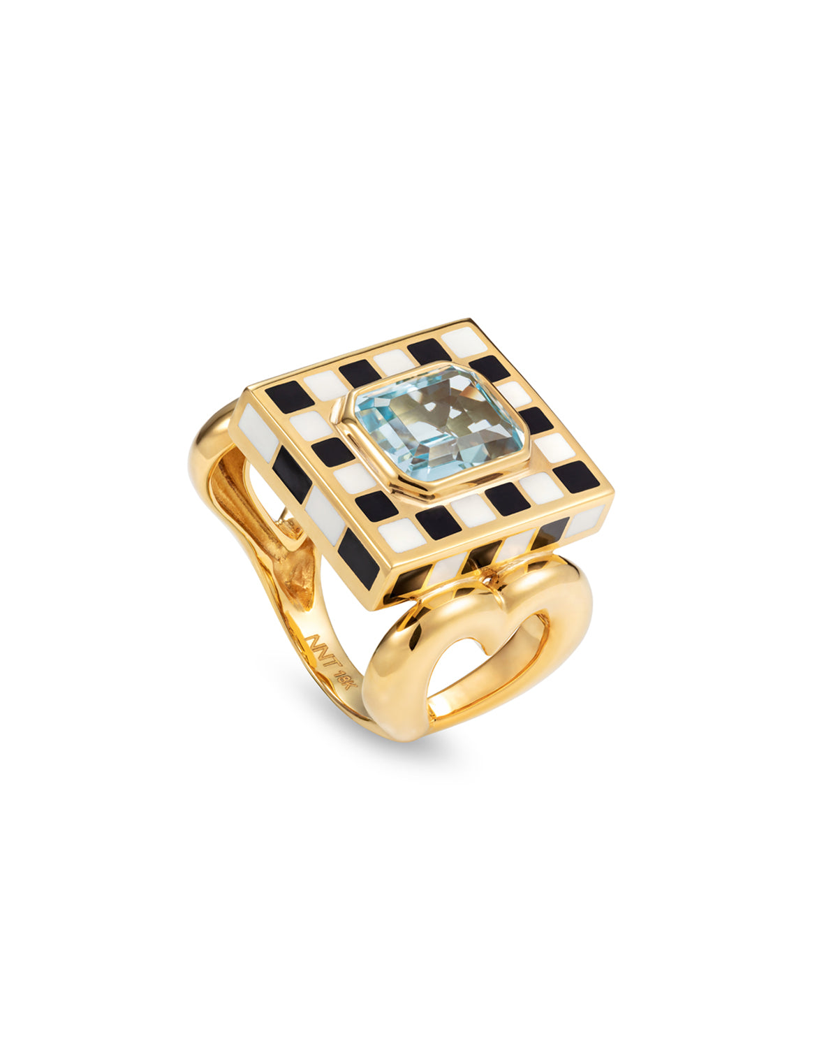 Let’s play Chess Ring With Blue Topaz