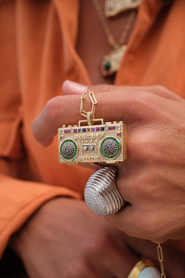 'Making Noise' Boombox Pendant
