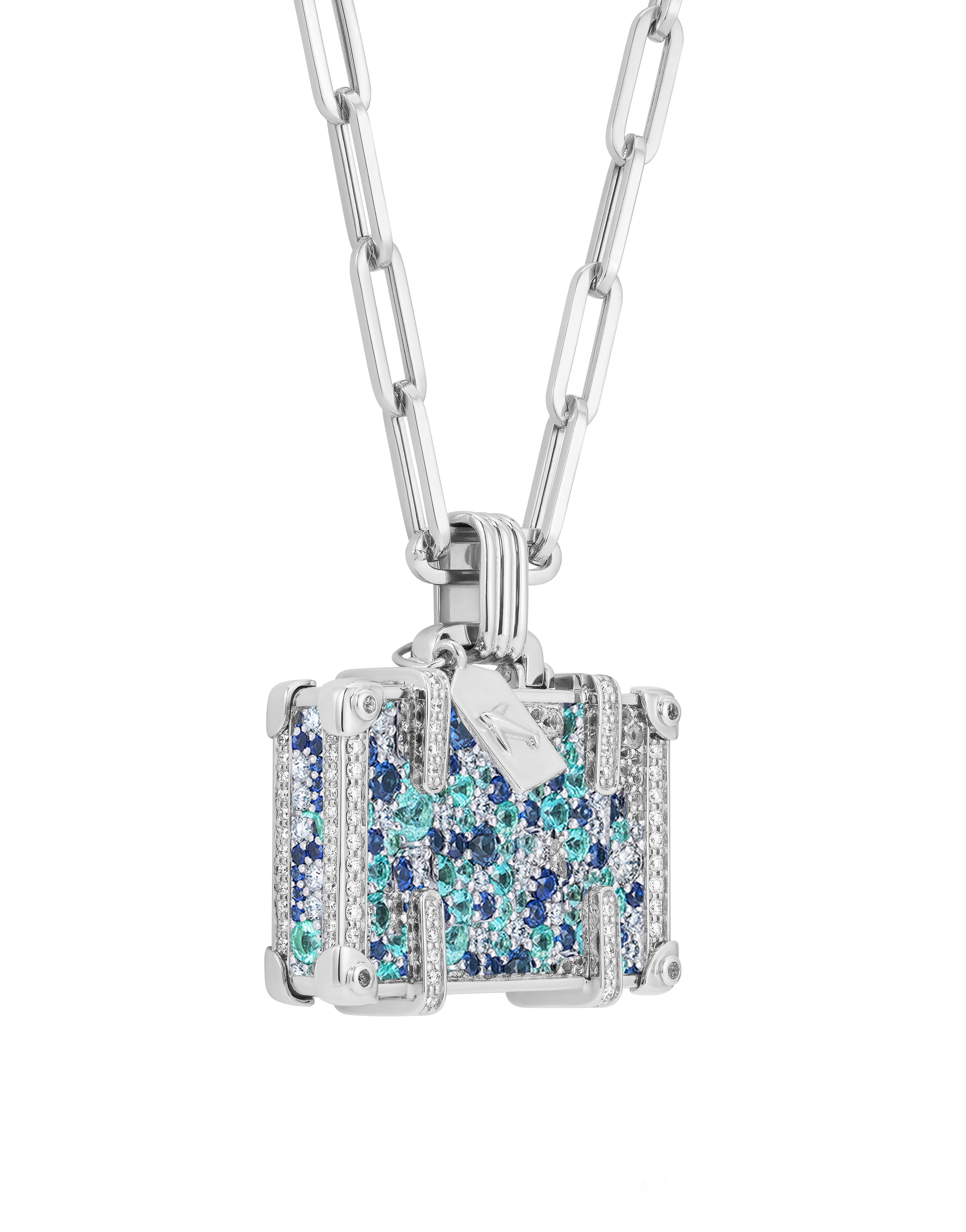 'Your Journey, Your Schedule' suitcase