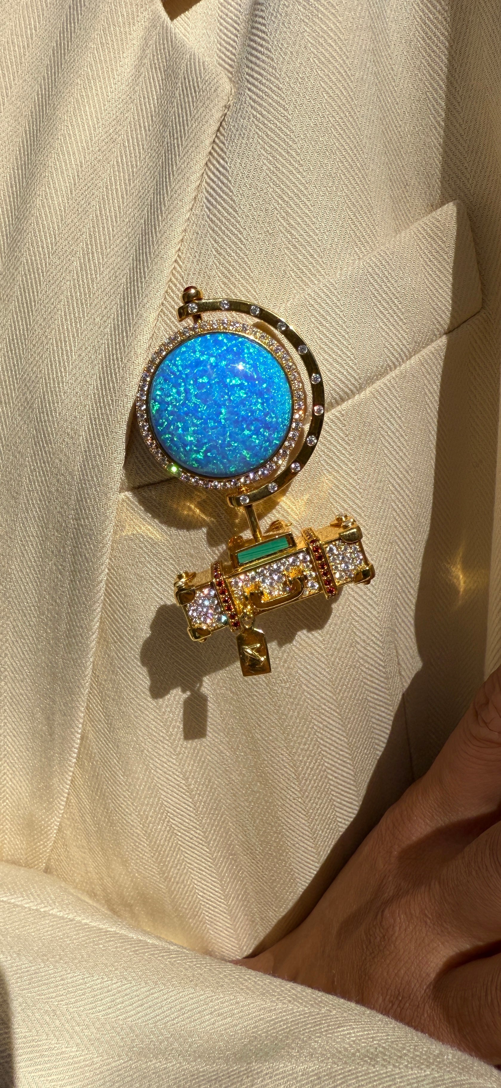 ‘All Around The World’ Brooch