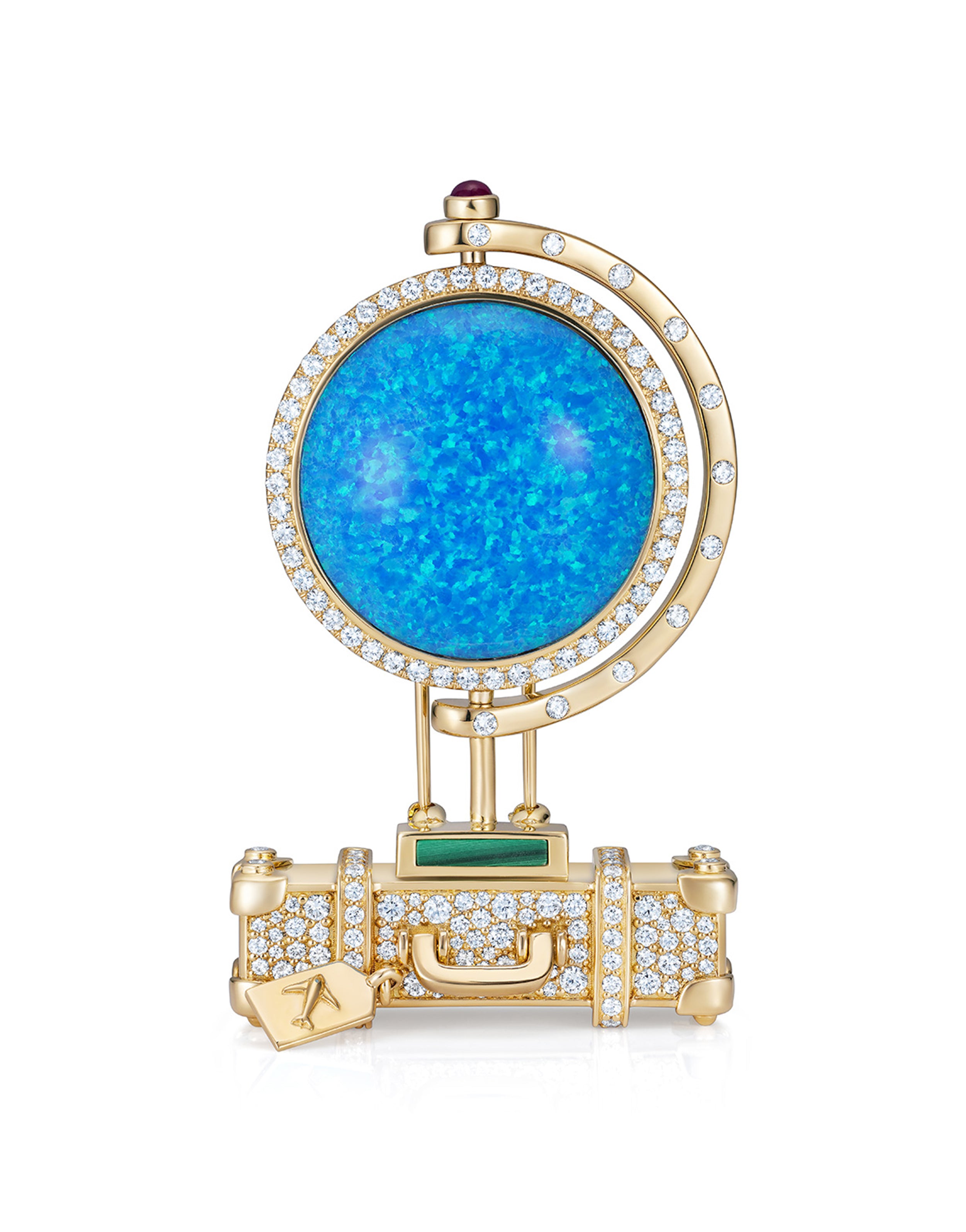 ‘All Around The World’ Brooch