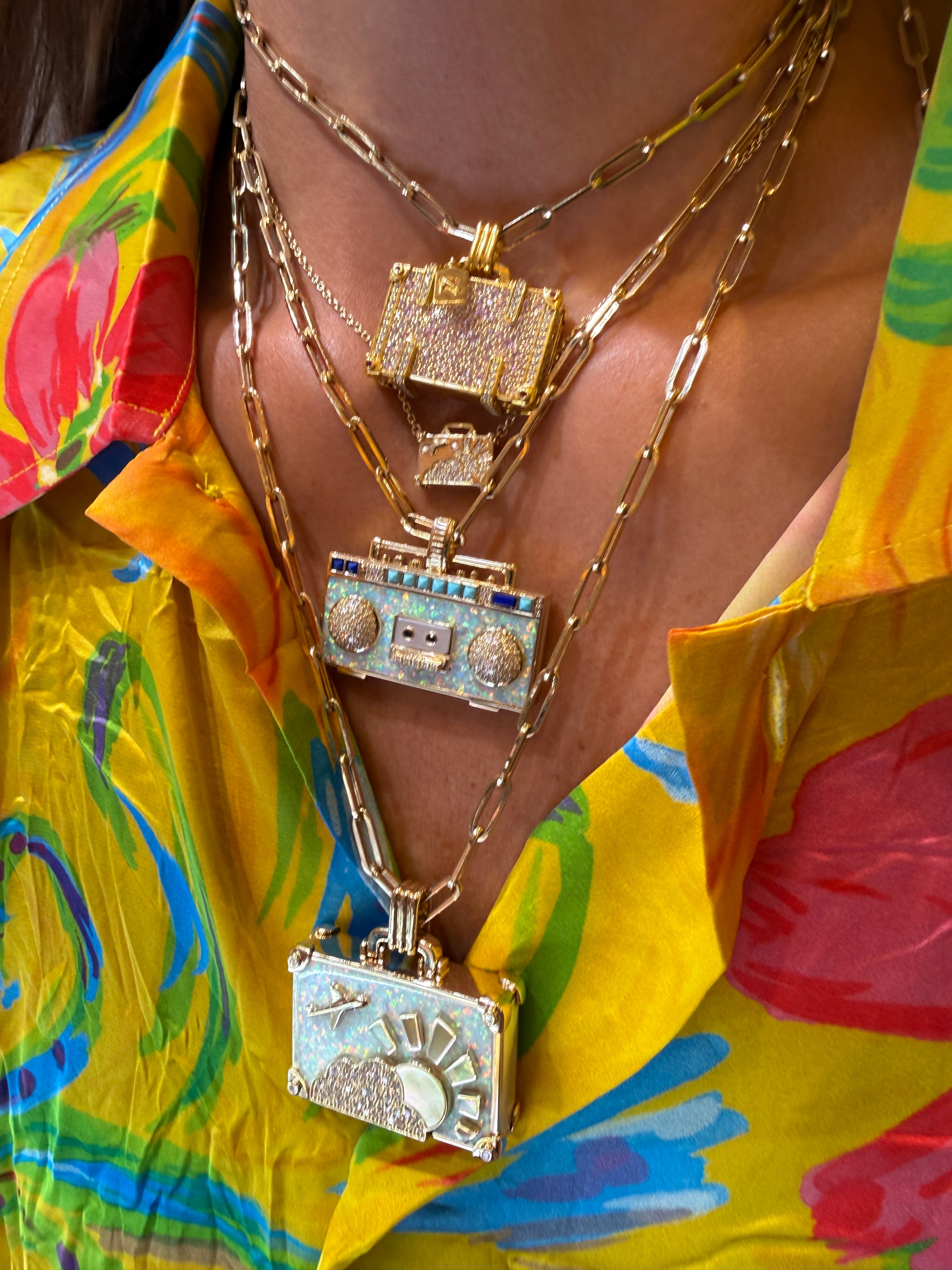 ‘Don’t Stop the Music’ Boombox Pendant