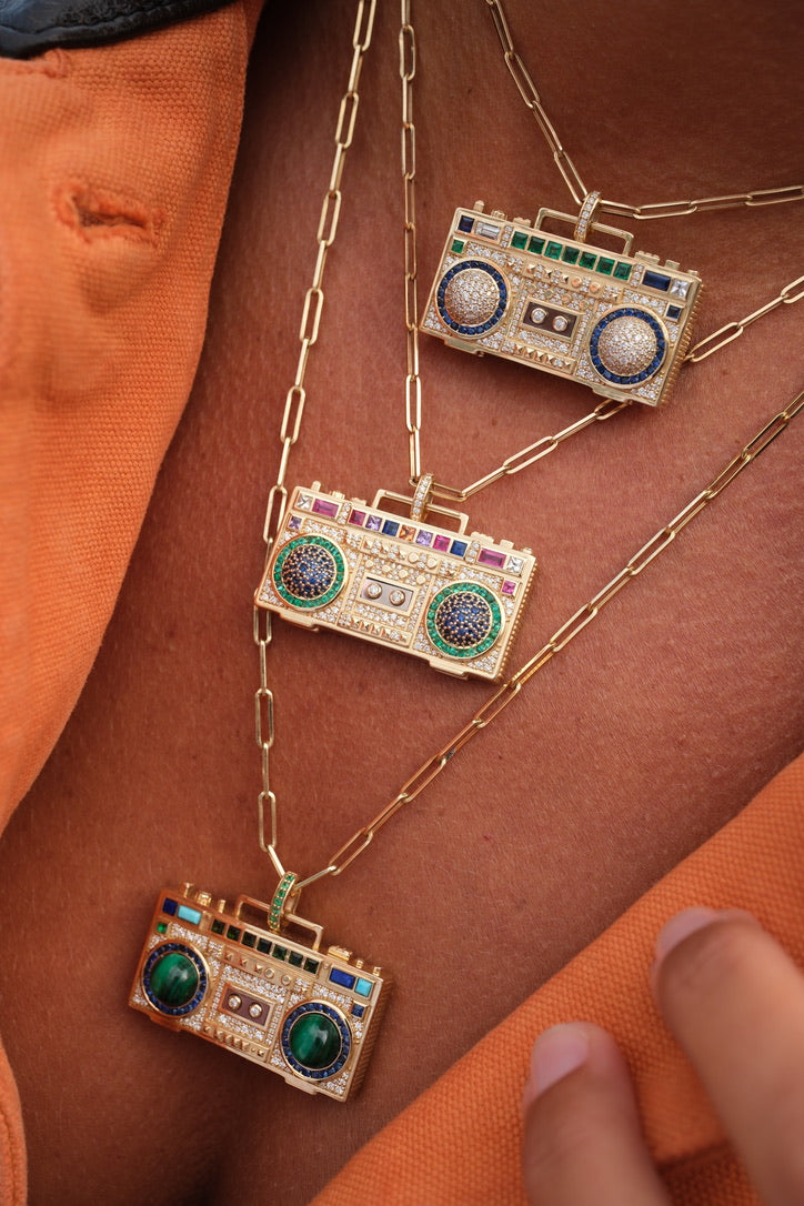 'Put the Record On' Boombox Pendant