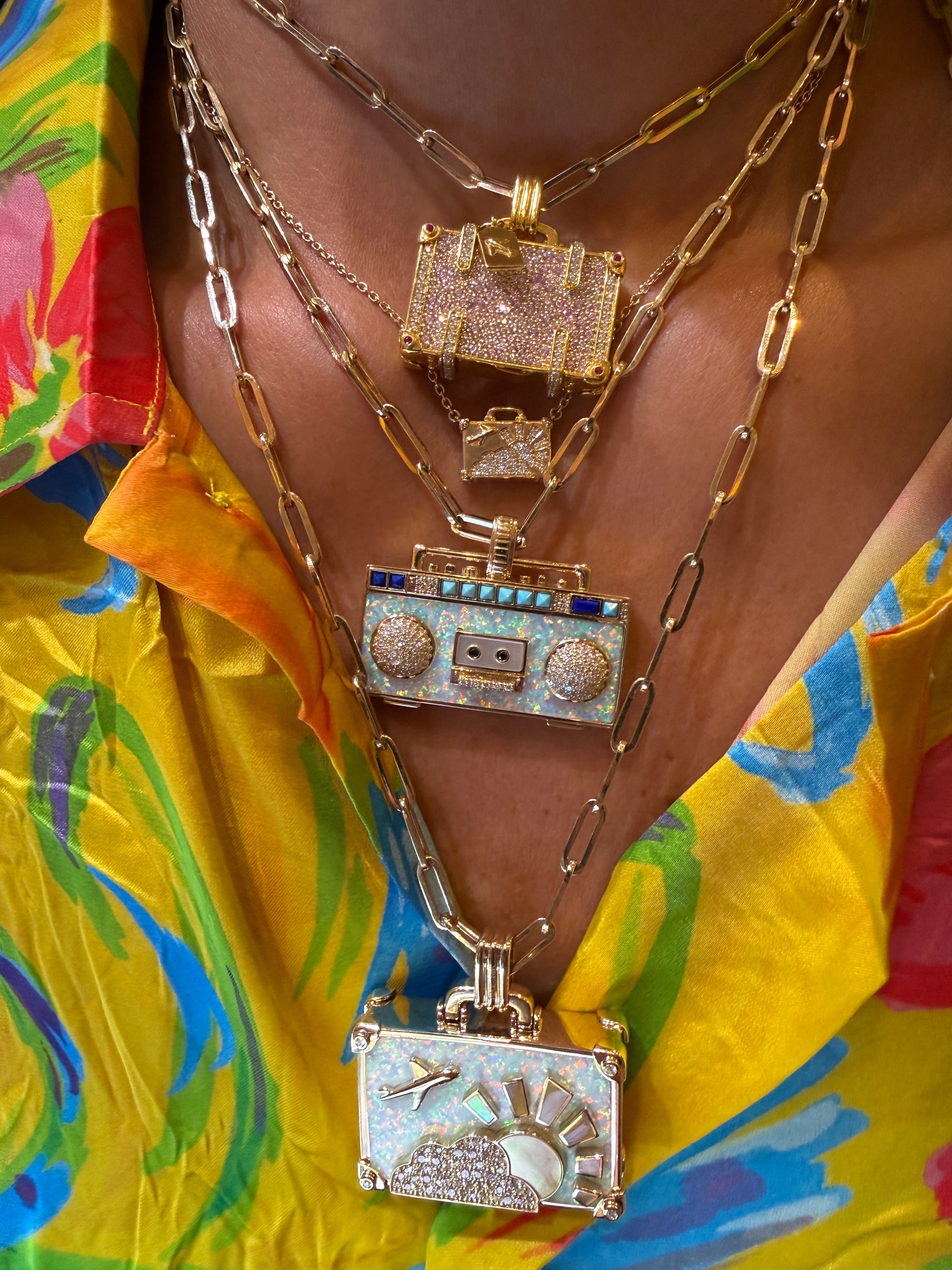 ‘Don’t Stop the Music’ Boombox Pendant
