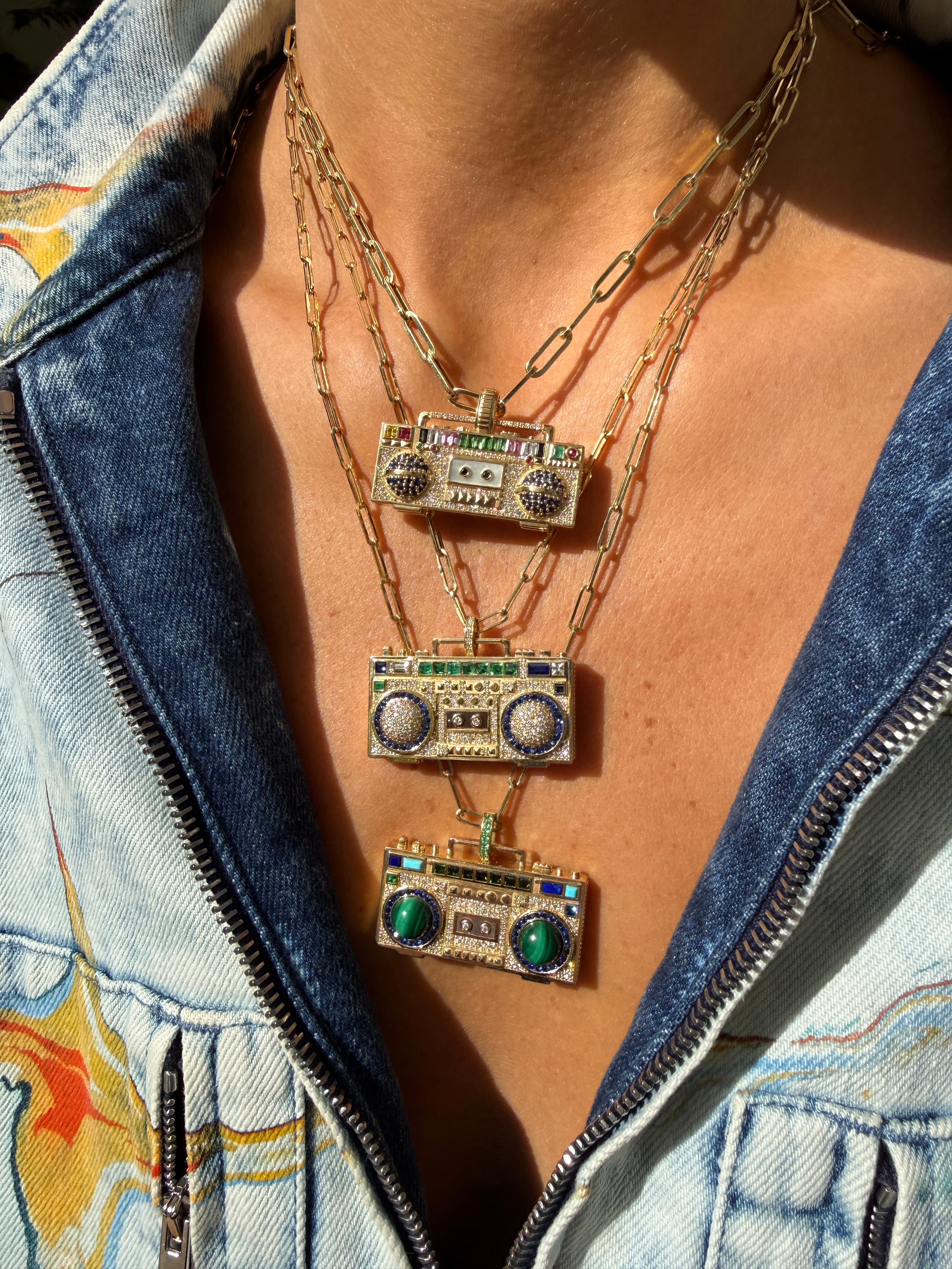 'Put the Record On' Boombox Pendant