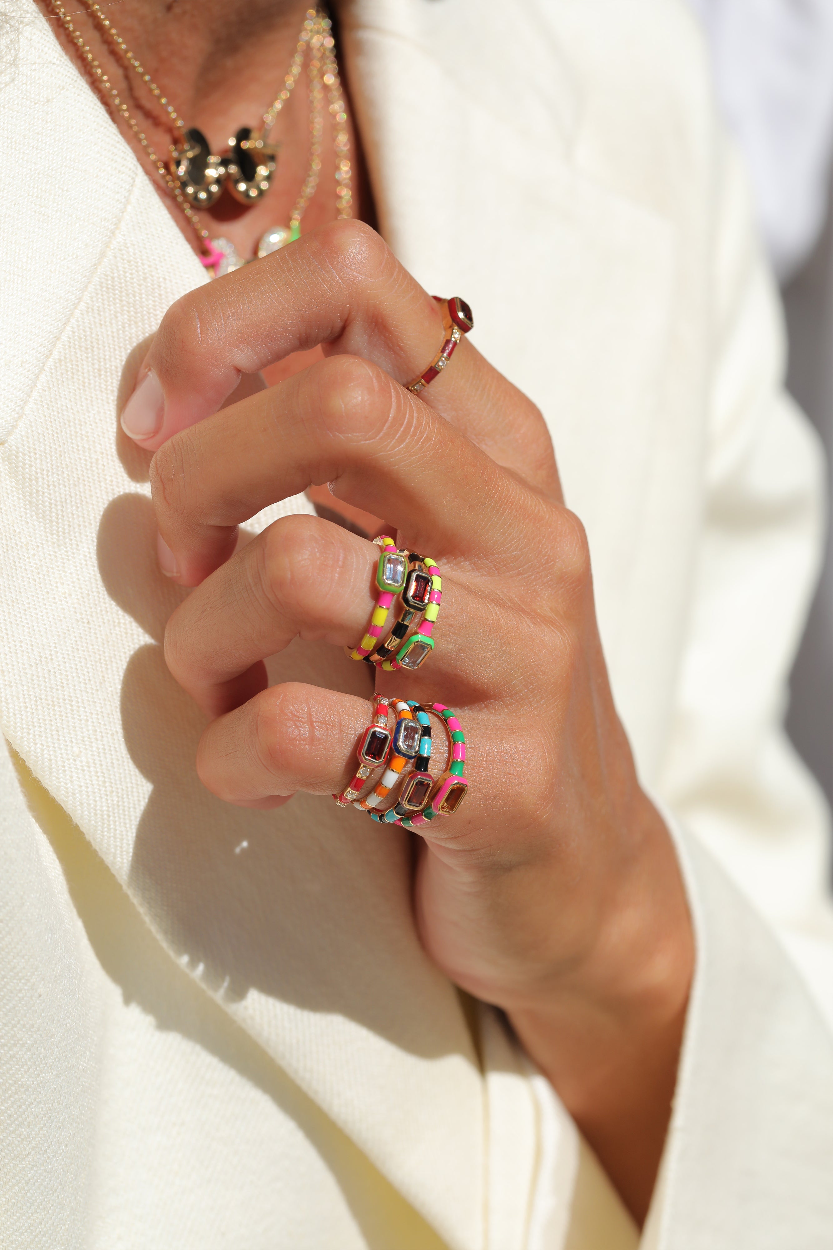 What Nots Rings Buy Enamel Rings For Women | Never Not - Fine Jewellery – NeverNoT
