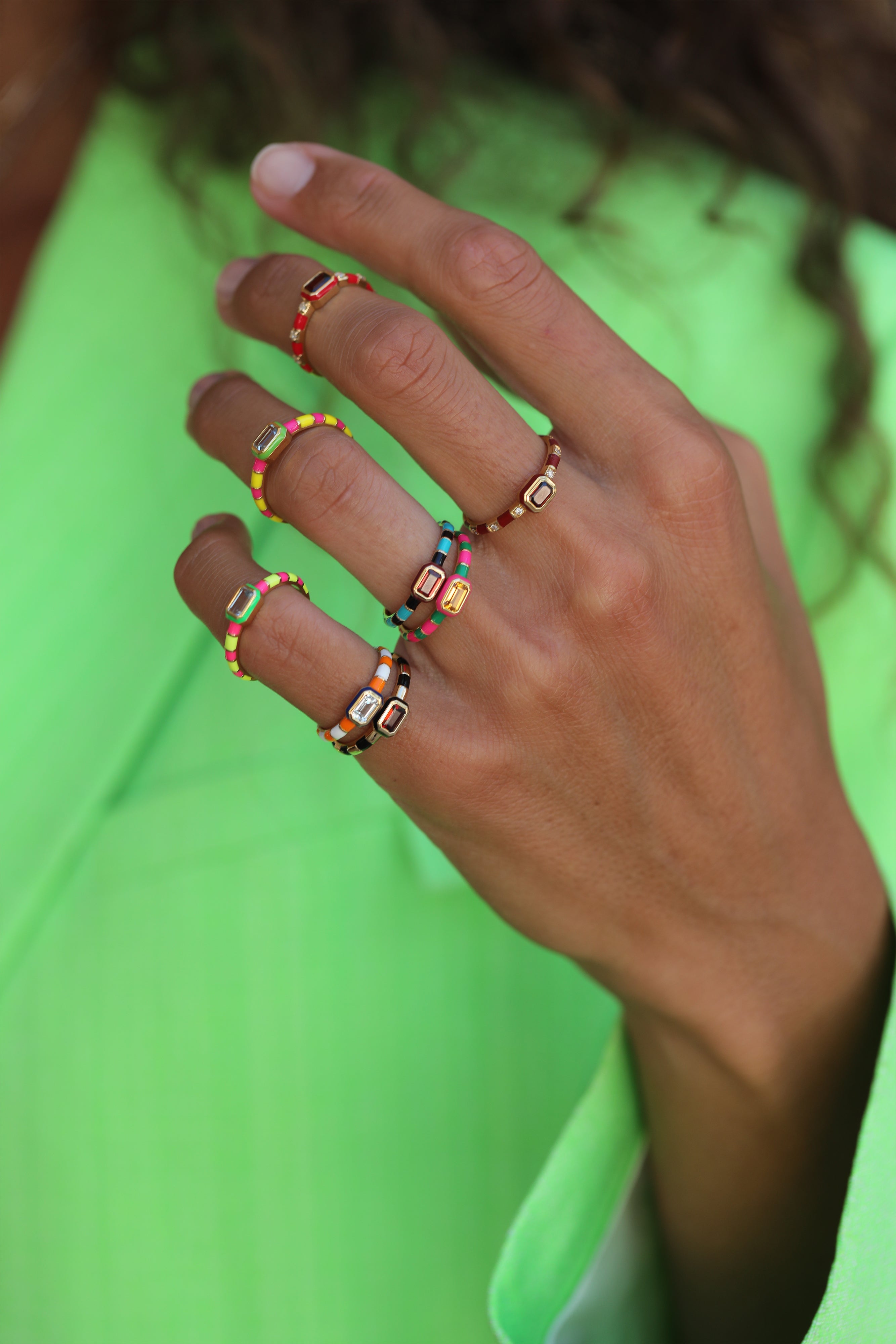 What Nots Rings Buy Enamel Rings For Women | Never Not - Fine Jewellery – NeverNoT