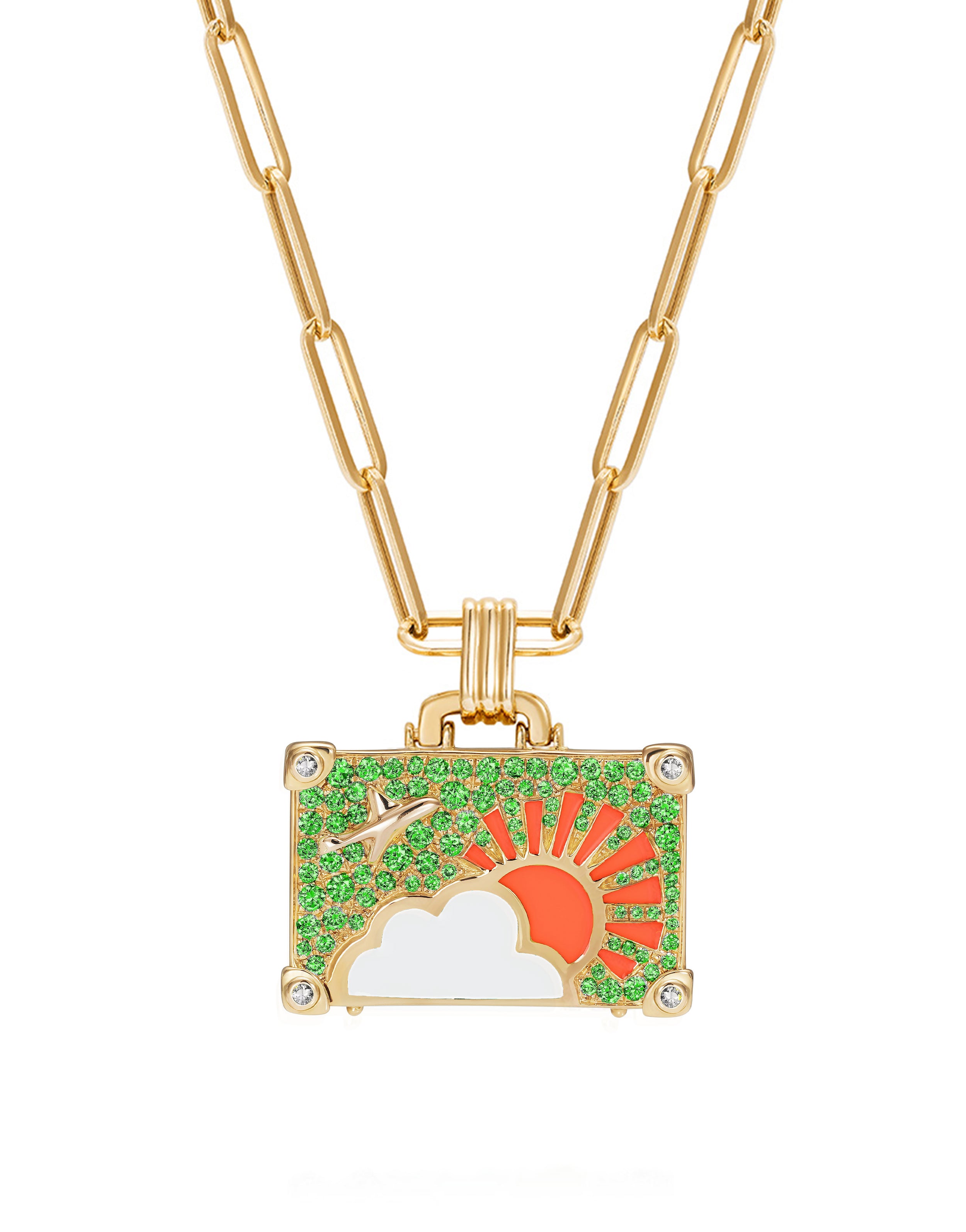 'Emerald Weekend Trip' Suitcase