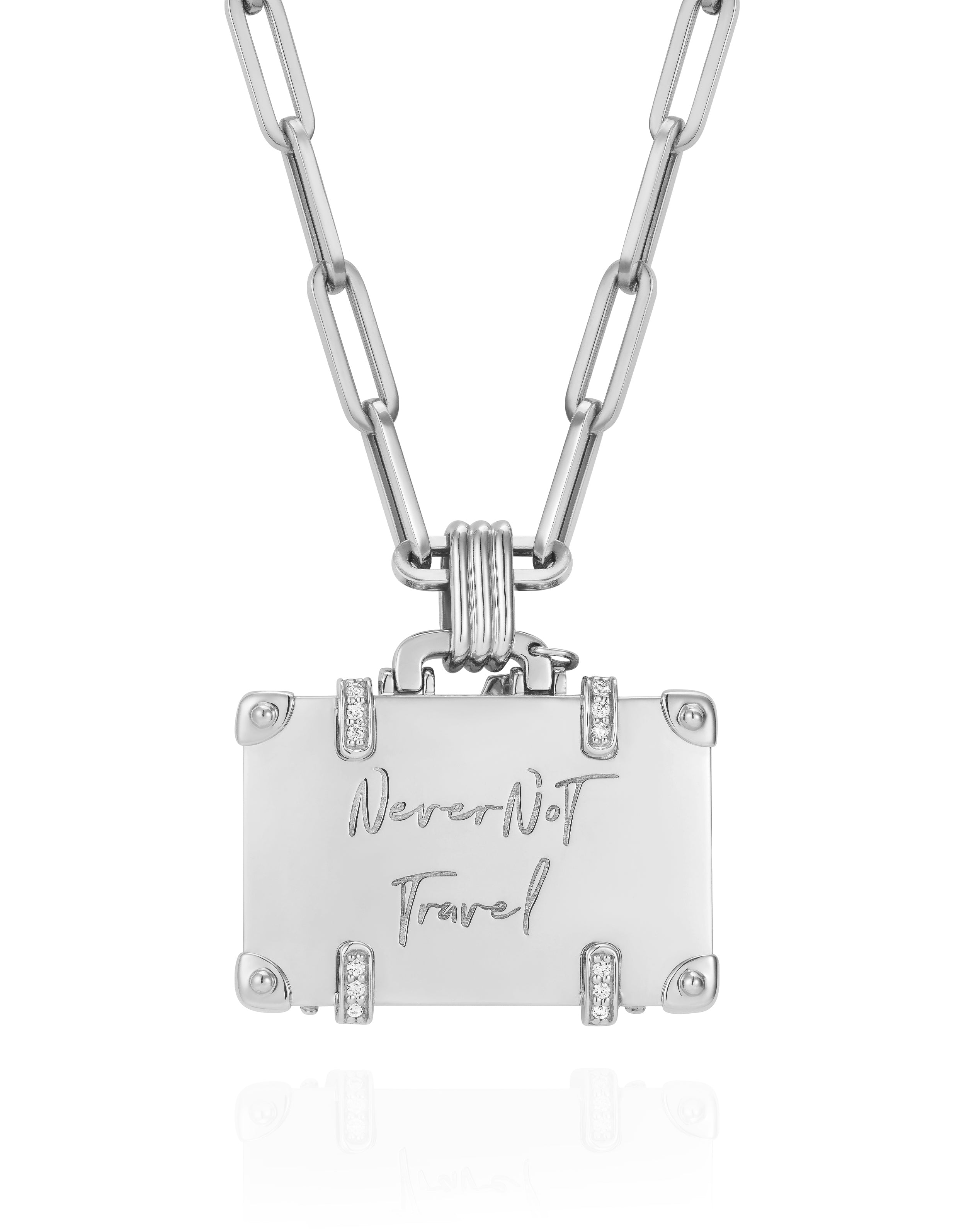 'Your Journey, Your Schedule' suitcase