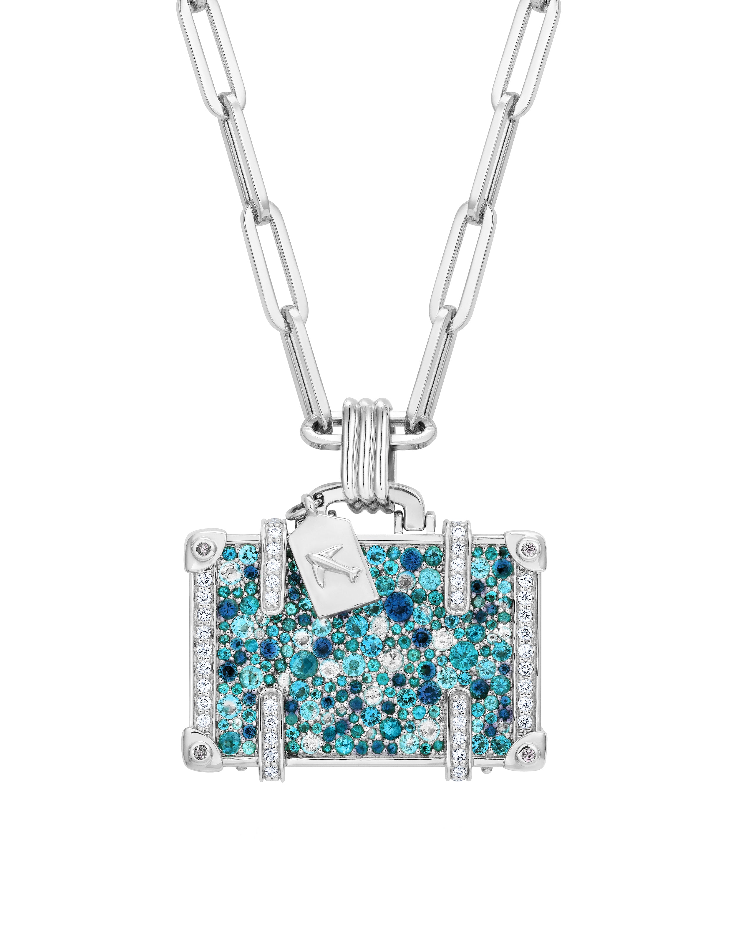 'Your Journey, Your Schedule' suitcase