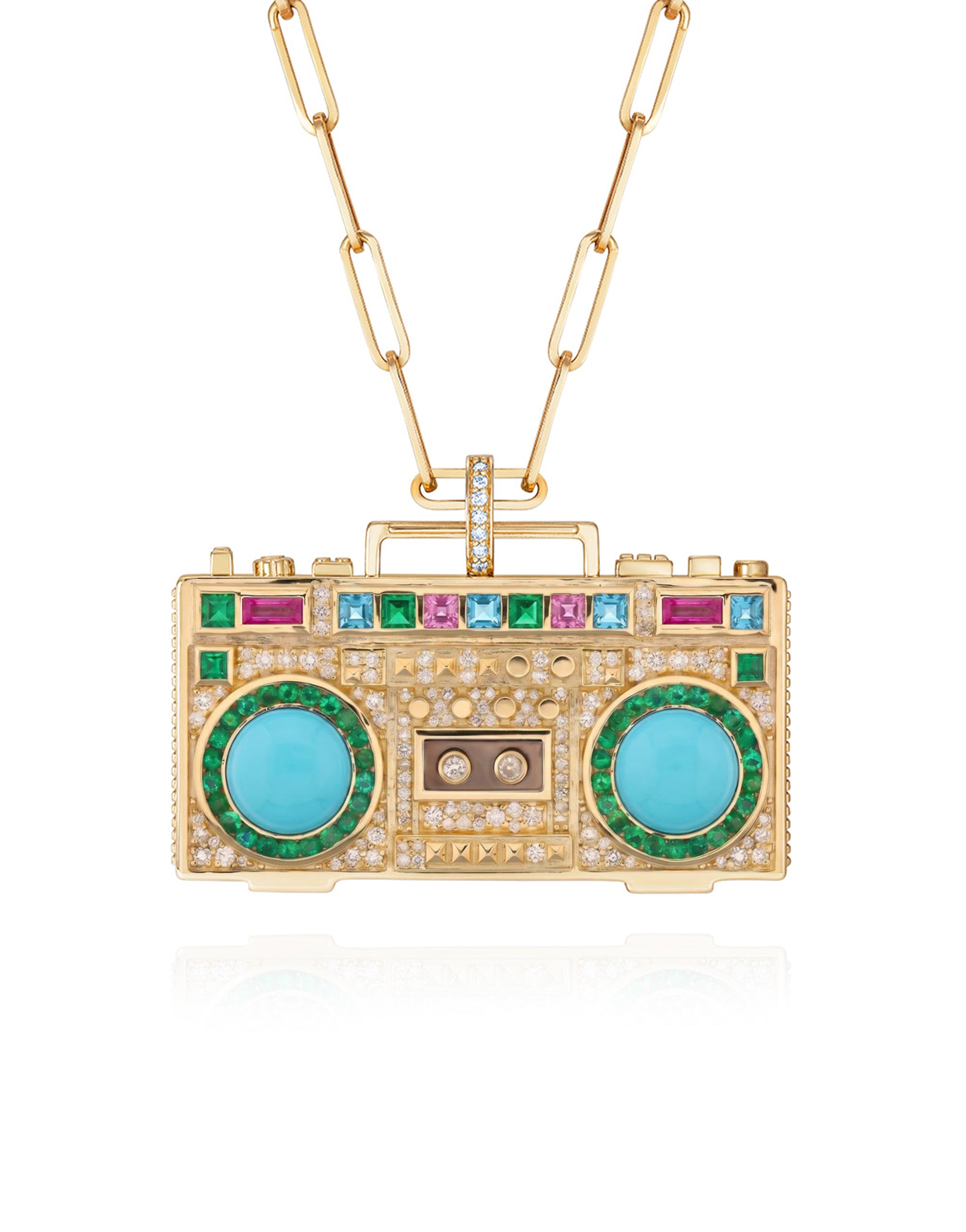 'Let’s Go Dancing' Boombox Pendant