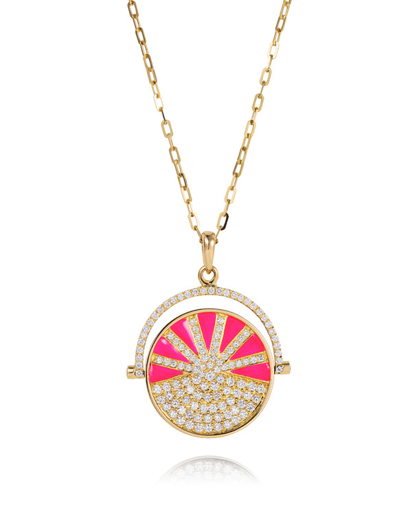 ‘Show n Tell’ - Ready 2 play rainbow pink pendant