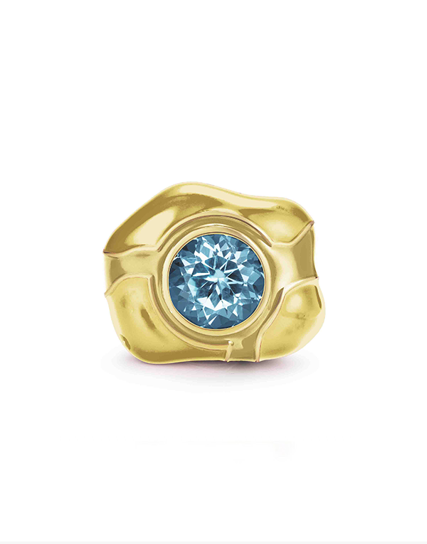 Gold Rock Ring