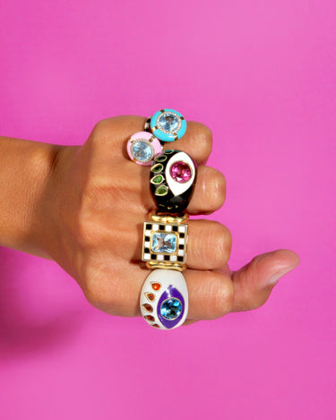 'Eye' Ring | Enamel Rings For Women | Never Not - Fine Jewellery – NeverNoT